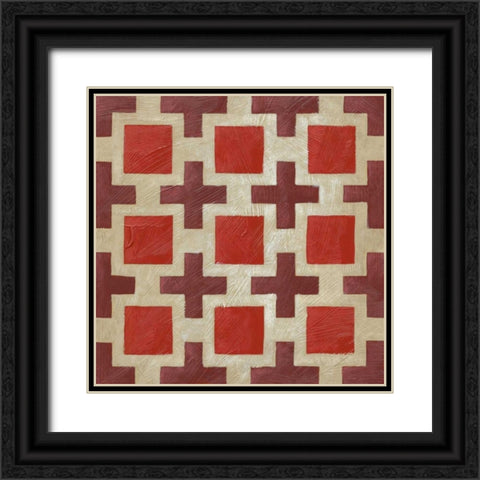 Brilliant Symmetry IX Black Ornate Wood Framed Art Print with Double Matting by Zarris, Chariklia