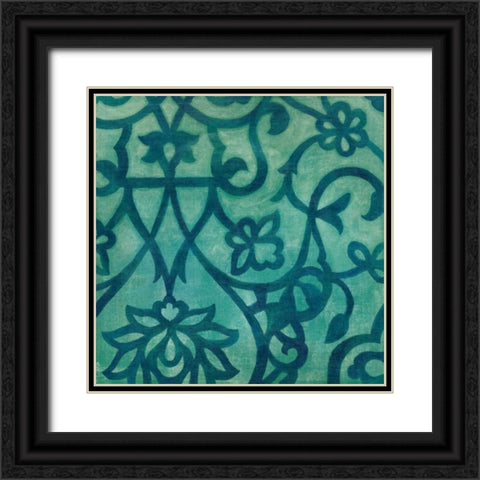 Persian Motif I Black Ornate Wood Framed Art Print with Double Matting by Meagher, Megan