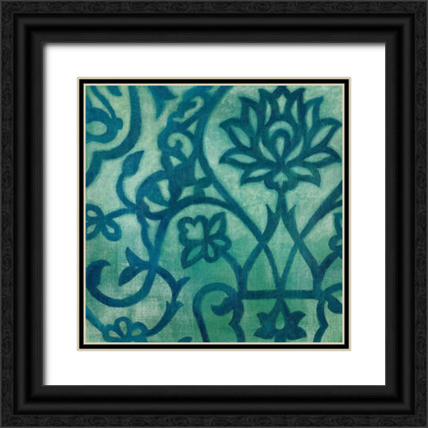Persian Motif III Black Ornate Wood Framed Art Print with Double Matting by Meagher, Megan