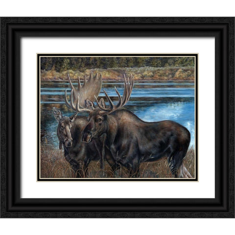 Hello Handsome Black Ornate Wood Framed Art Print with Double Matting by Mock, Carolyn