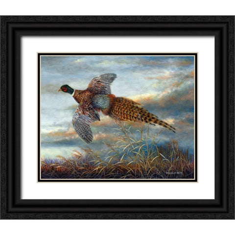 Taking Flight Black Ornate Wood Framed Art Print with Double Matting by Mock, Carolyn