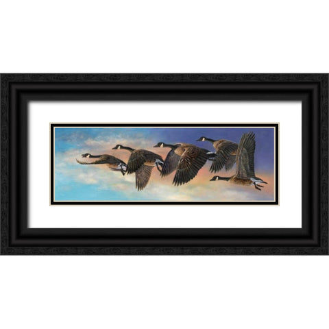 Ascent Black Ornate Wood Framed Art Print with Double Matting by Mock, Carolyn
