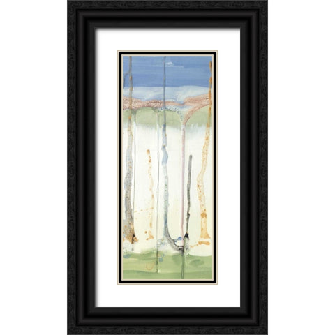 Tributary I Black Ornate Wood Framed Art Print with Double Matting by Ludwig, Alicia