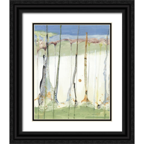 Tributary IV Black Ornate Wood Framed Art Print with Double Matting by Ludwig, Alicia