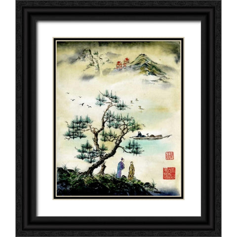 On A Day Like This Black Ornate Wood Framed Art Print with Double Matting by Rae, Nan