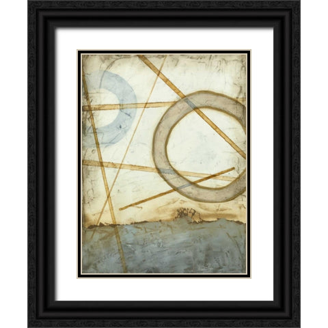 Intersections II Black Ornate Wood Framed Art Print with Double Matting by Meagher, Megan