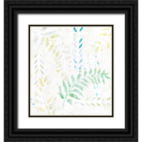 Fresco I Black Ornate Wood Framed Art Print with Double Matting by Fagalde, Jarman