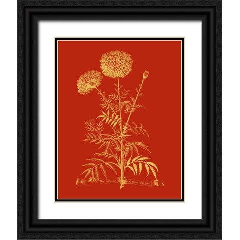 Paprika Bouquet I Black Ornate Wood Framed Art Print with Double Matting by Vision Studio