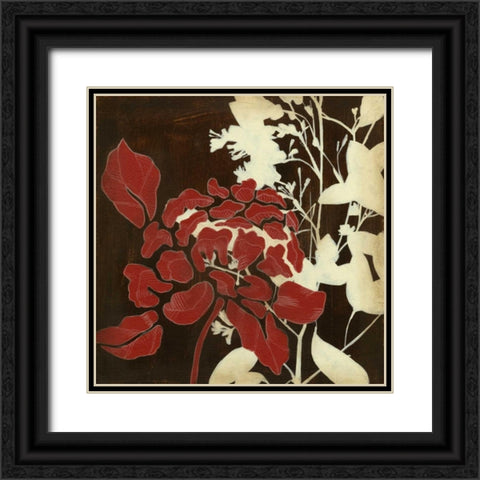 Linen and Silhouettes I Black Ornate Wood Framed Art Print with Double Matting by Goldberger, Jennifer