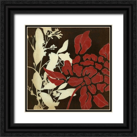 Linen and Silhouettes II Black Ornate Wood Framed Art Print with Double Matting by Goldberger, Jennifer
