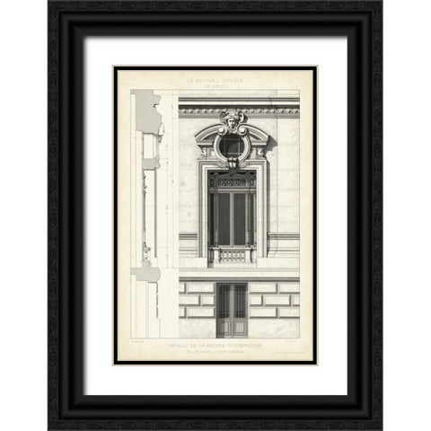 Motifs Historiques II Black Ornate Wood Framed Art Print with Double Matting by Unknown