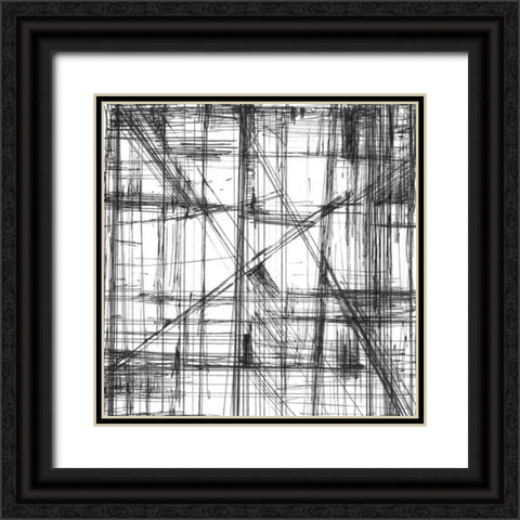 Intersect II Black Ornate Wood Framed Art Print with Double Matting by Harper, Ethan