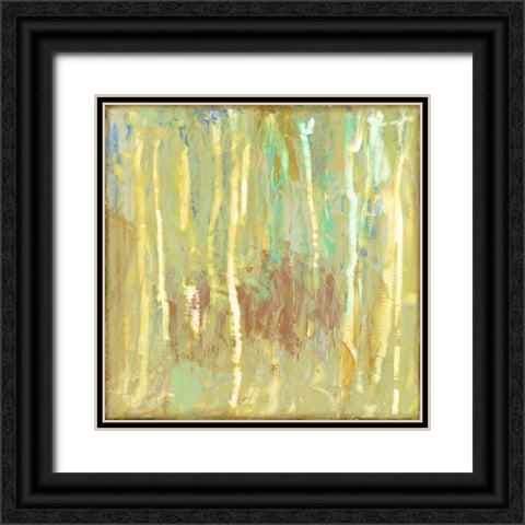 Lime Fusion I Black Ornate Wood Framed Art Print with Double Matting by Goldberger, Jennifer