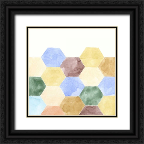 Geometric II Black Ornate Wood Framed Art Print with Double Matting by Zarris, Chariklia