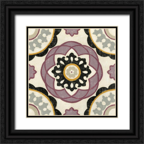 Lavender Suzani I Black Ornate Wood Framed Art Print with Double Matting by Zarris, Chariklia