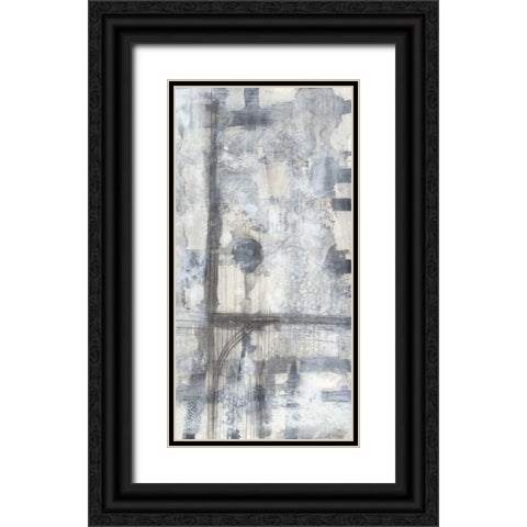 Grey Matter II Black Ornate Wood Framed Art Print with Double Matting by Goldberger, Jennifer