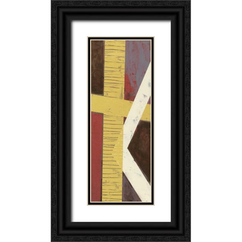 Parallelogram I Black Ornate Wood Framed Art Print with Double Matting by Goldberger, Jennifer