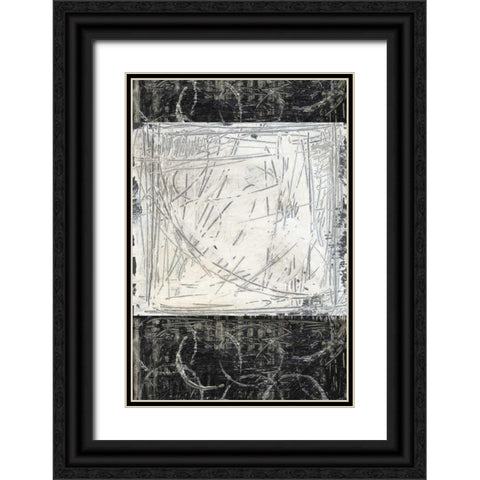 Kinetic Geometry II Black Ornate Wood Framed Art Print with Double Matting by Harper, Ethan