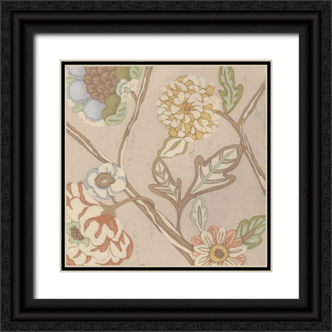 Organza Chintz IV Black Ornate Wood Framed Art Print with Double Matting by Zarris, Chariklia