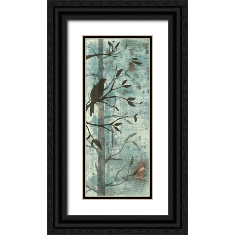 Whimsical Silhouette I Black Ornate Wood Framed Art Print with Double Matting by Goldberger, Jennifer