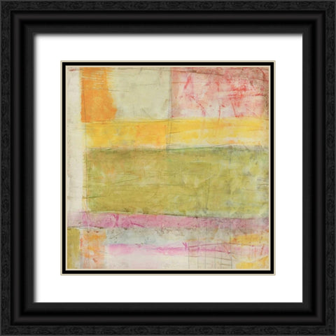 Neon Lights I Black Ornate Wood Framed Art Print with Double Matting by Vess, June Erica