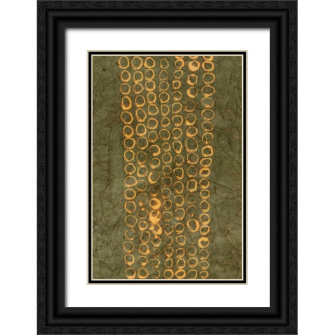 Primitive Patterns I Black Ornate Wood Framed Art Print with Double Matting by Stramel, Renee W.