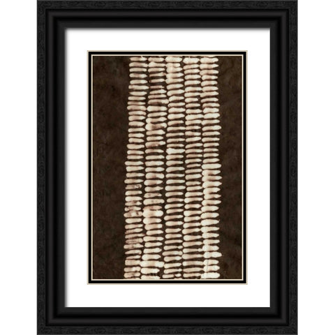 Primitive Patterns VII Black Ornate Wood Framed Art Print with Double Matting by Stramel, Renee W.