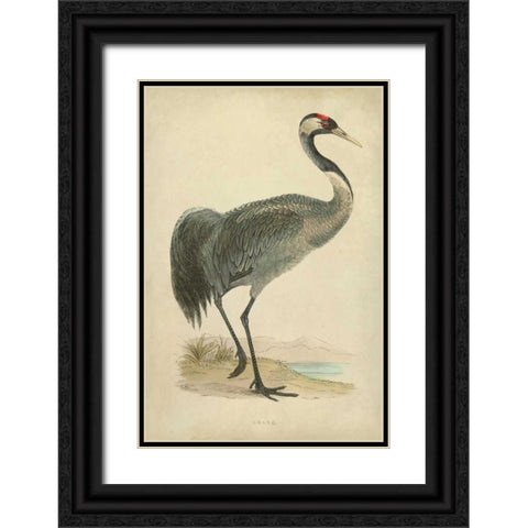 Morris Crane I Black Ornate Wood Framed Art Print with Double Matting by Morris