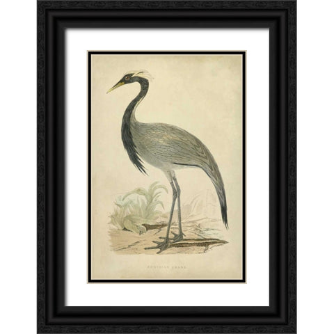 Morris Crane II Black Ornate Wood Framed Art Print with Double Matting by Morris