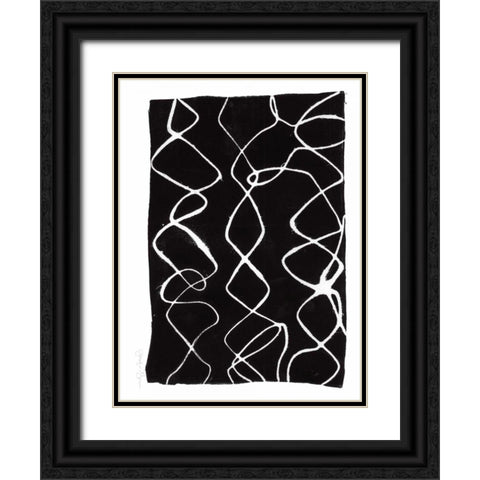 Frequency VI Black Ornate Wood Framed Art Print with Double Matting by Goldberger, Jennifer