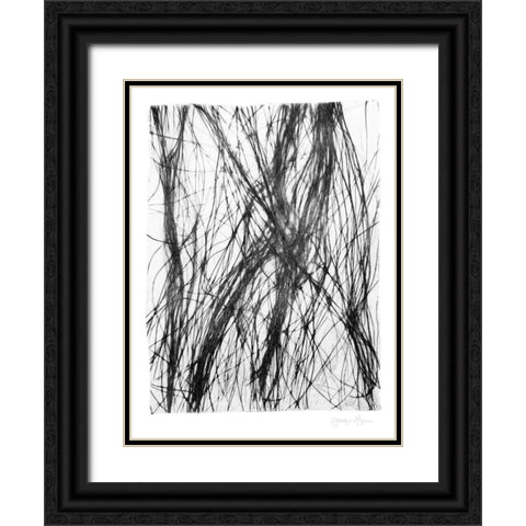 Free Flow II Black Ornate Wood Framed Art Print with Double Matting by Goldberger, Jennifer