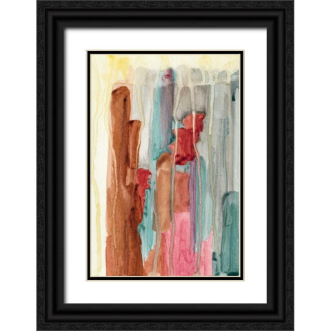 Evening Lights I Black Ornate Wood Framed Art Print with Double Matting by McMullen, Charles