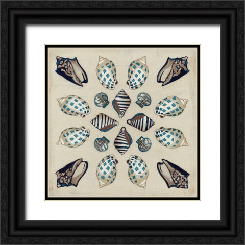 Coastal Kaleidoscope II Black Ornate Wood Framed Art Print with Double Matting by Vess, June Erica