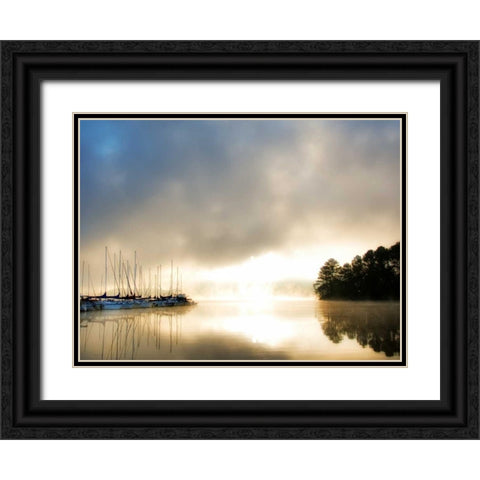 Breaking Through I Black Ornate Wood Framed Art Print with Double Matting by Head, Danny