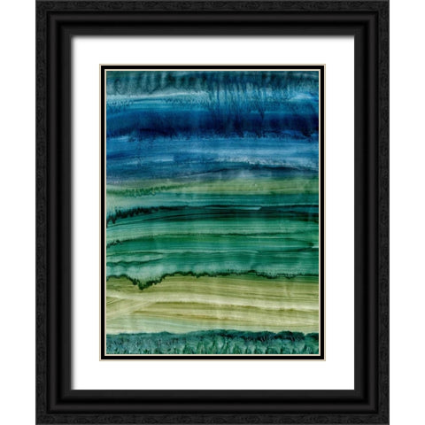 Merging IV Black Ornate Wood Framed Art Print with Double Matting by Harper, Ethan