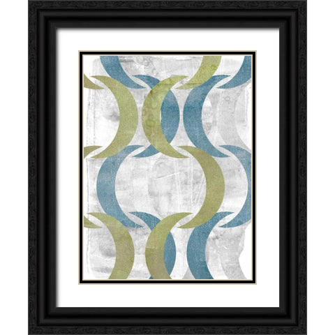 Geometric Repeat IV Black Ornate Wood Framed Art Print with Double Matting by Goldberger, Jennifer