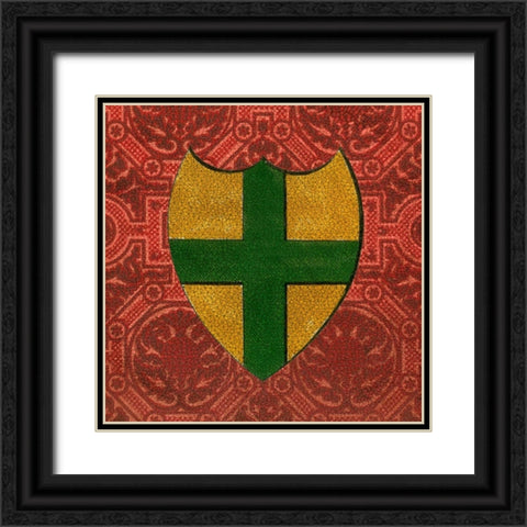 Noble Crest I Black Ornate Wood Framed Art Print with Double Matting by Vision Studio