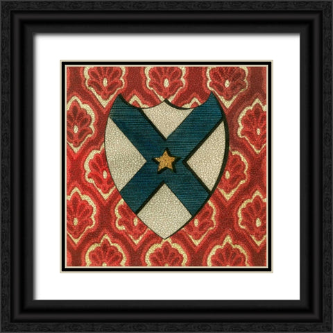 Noble Crest VII Black Ornate Wood Framed Art Print with Double Matting by Vision Studio