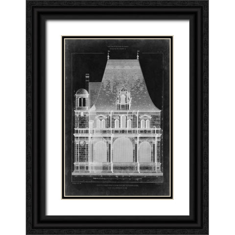 Graphic Facade II Black Ornate Wood Framed Art Print with Double Matting by Vision Studio
