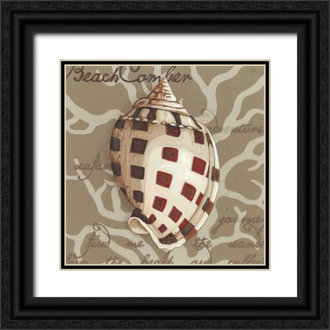 Seaside Sonnet I Black Ornate Wood Framed Art Print with Double Matting by Vess, June Erica