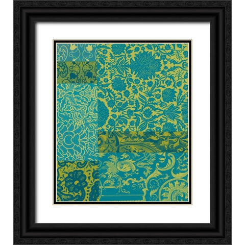 Pattern Mix I Black Ornate Wood Framed Art Print with Double Matting by Vision Studio