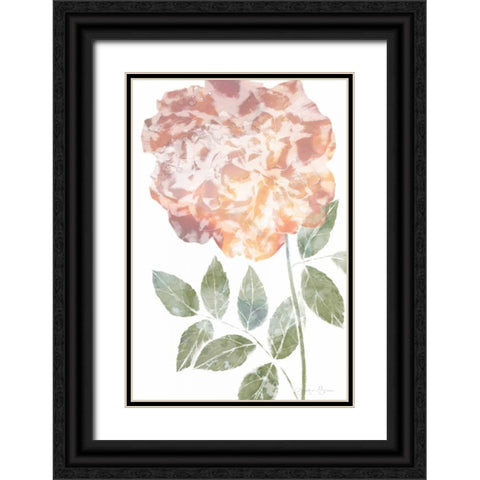 Watercolor Bloom III Black Ornate Wood Framed Art Print with Double Matting by Goldberger, Jennifer