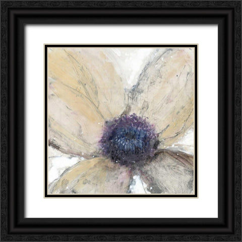 Flower Flow I Black Ornate Wood Framed Art Print with Double Matting by OToole, Tim