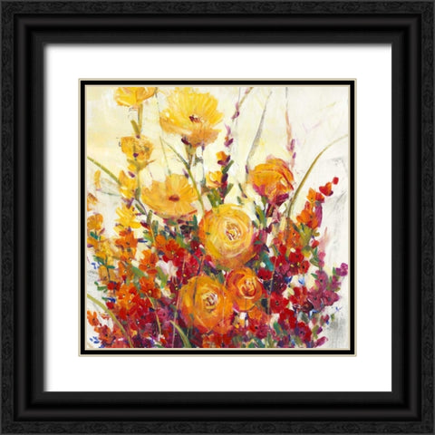 Mixed Bouquet I Black Ornate Wood Framed Art Print with Double Matting by OToole, Tim