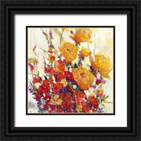 Mixed Bouquet II Black Ornate Wood Framed Art Print with Double Matting by OToole, Tim
