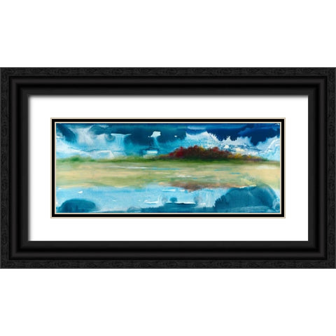 Mirrored Black Ornate Wood Framed Art Print with Double Matting by Jasper, Sisa