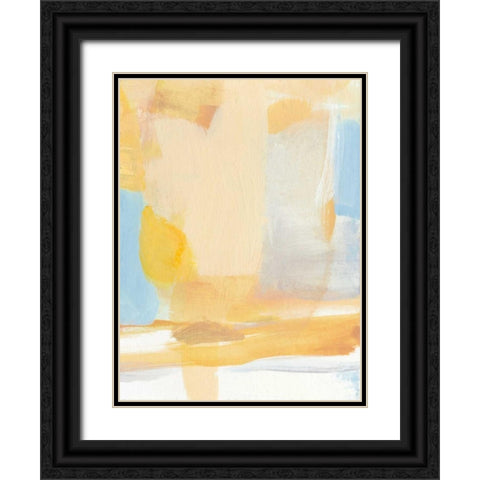 Golden Kiss Black Ornate Wood Framed Art Print with Double Matting by Long, Christina