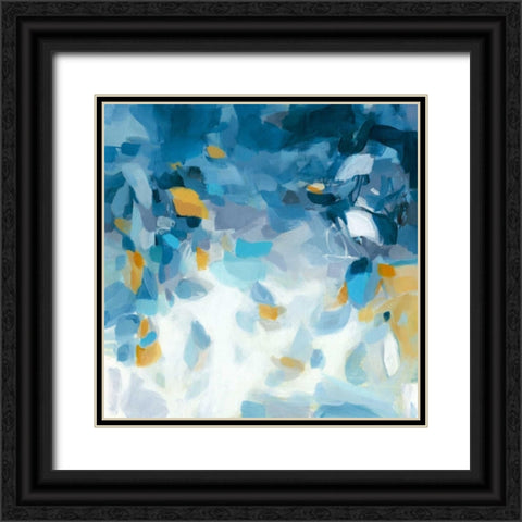 Blue Dreams Black Ornate Wood Framed Art Print with Double Matting by Long, Christina