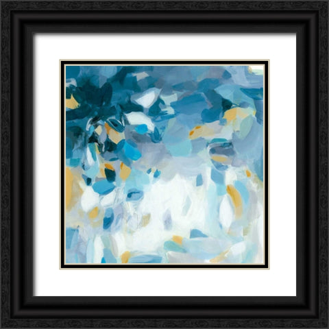 Summer Blues Black Ornate Wood Framed Art Print with Double Matting by Long, Christina