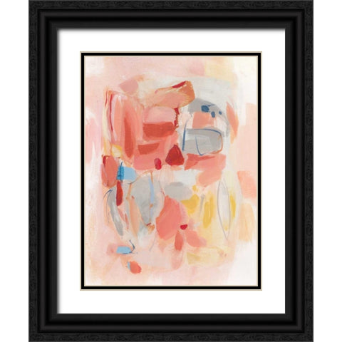 Red Wine Black Ornate Wood Framed Art Print with Double Matting by Long, Christina